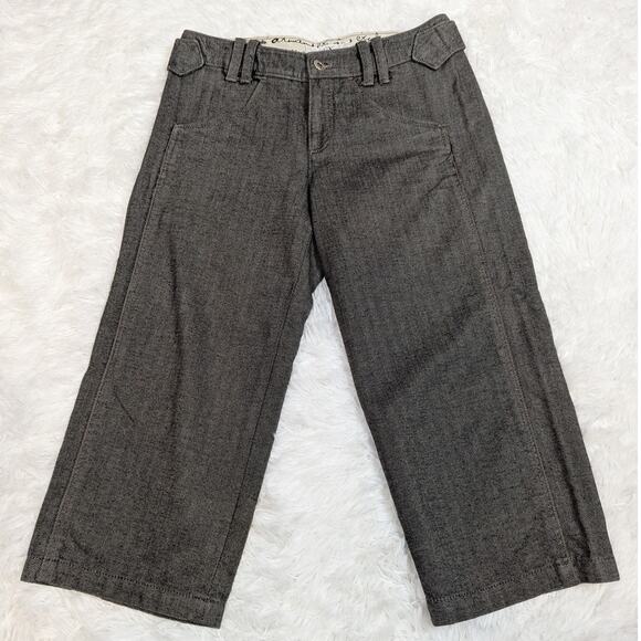 Y2K Armani Exchange Cotton Twill Cropped Pants Gray Size 2 - Picture 9 of 10